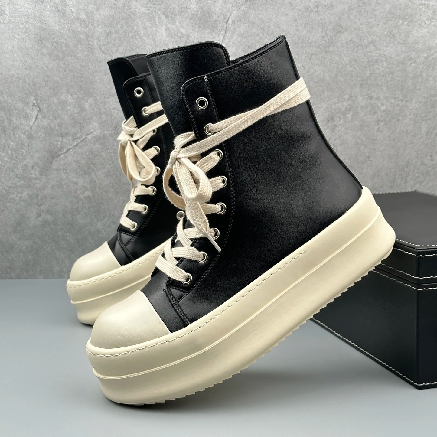 Gressus 歩 High-Top Leather Sneakers — Archive V.1