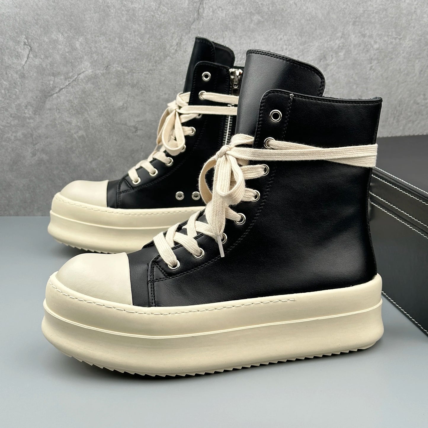 Gressus 歩 High-Top Leather Sneakers — Archive V.1