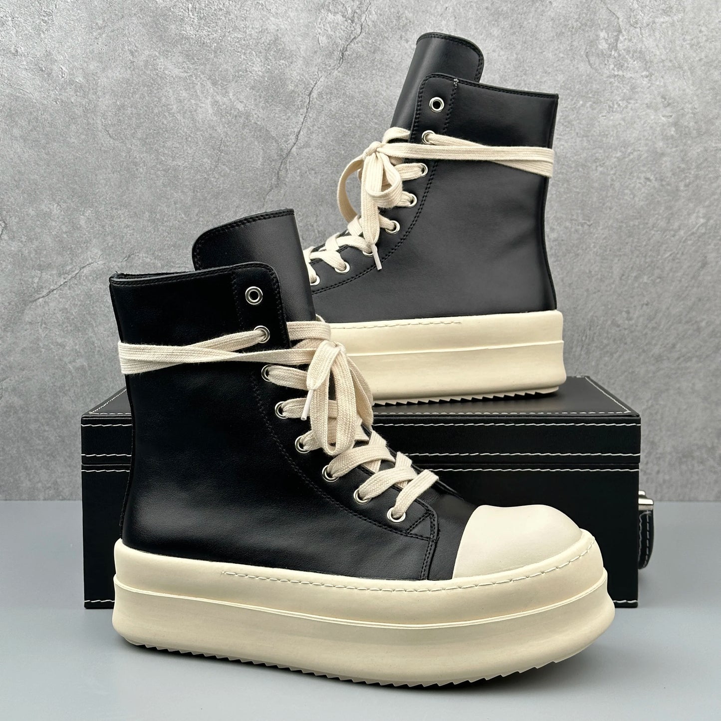 Gressus 歩 High-Top Leather Sneakers — Archive V.1